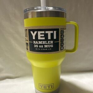Yeti Rambler Mug with Straw Lid - Bright Yellow
